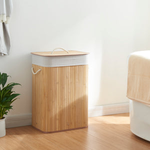 Cesto Portabiancheria Salla con Coperchio e Sacco Rimovibile - Vari Modelli [en.casa] 