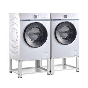 Base per lavatrice - 2 scomparti Cremlingen 150 kg Bianco [en.casa] - premiumXL