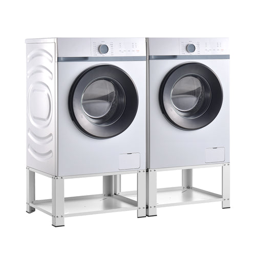 Base per lavatrice - 2 scomparti Cremlingen 150 kg Bianco [en.casa] - premiumXL