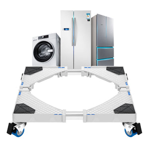 Supporto per lavatrice Zaberfeld 4 ruote max. 300 kg [en.casa] - premiumXL