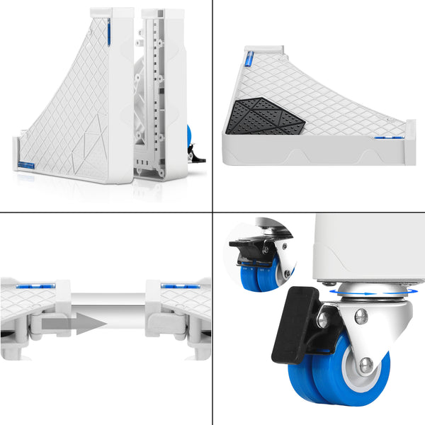 Carrello 'Zaberfeld' per Elettrodomestici, Base Regolabile, Supporto max. 300 kg - Vari Colori [en.casa]