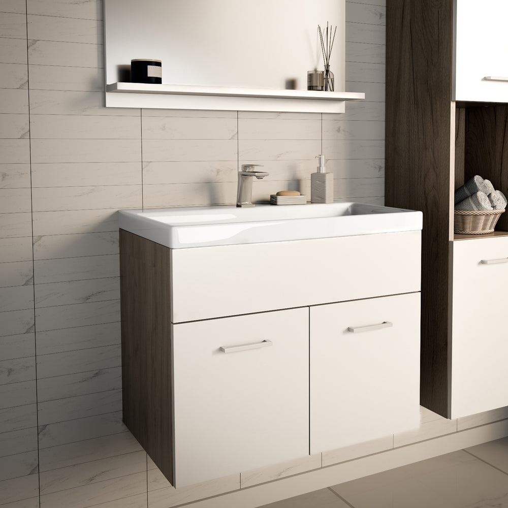 Mobile Sottolavabo Krildihana a 2 Ante con Lavabo 61 x 40 x 50 cm - Vari Colori [en.casa]