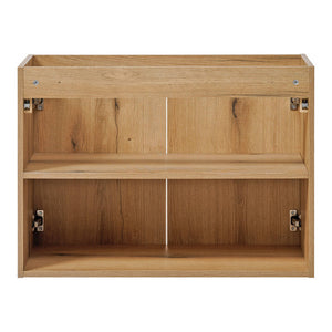 Lavabo Skelbolu con ante effetto quercia [en.casa]