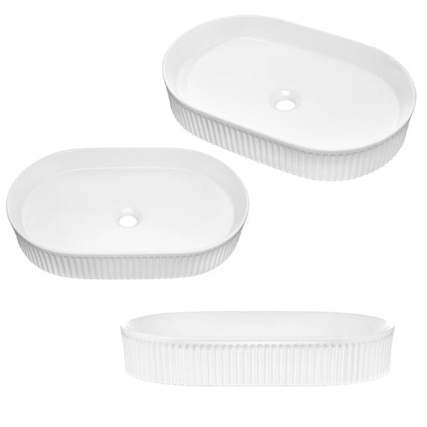 Mobile Pensile Sottolavabo Newport con Lavabo Ovale [en.casa]