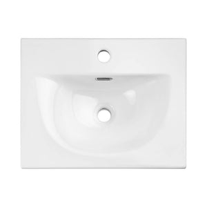 Armadio Pensile Sottolavabo NEWPORT con Lavandino - Nero [en.casa]