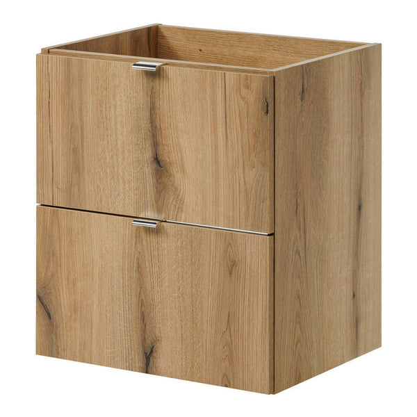Mobiletto Sottolavabo NEWPORT a 2 Cassetti con Lavabo - Effetto Rovere [en.casa]