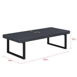 Mensola Portalavabo 100 x 45 x 30 cm  Piano Sottolavabo con Telaio Portaasciugamani Ampio Ripiano per Lavabo in Appoggio - Vari Colori