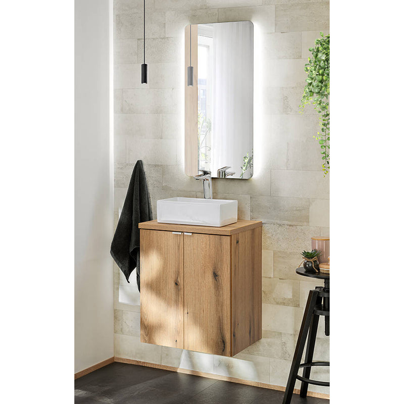 Schizzo in scala Piano lavabo Newport [en.casa]