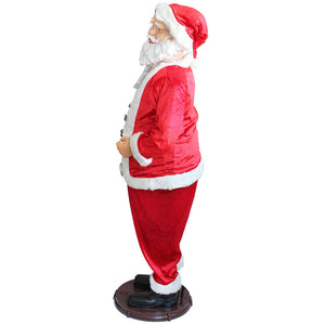[lux.pro] Babbo Natale Karaoke che Canta e Balla - in Varie Altezze - Incluso Microfono e Alimentatore