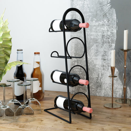 Portabottiglie Anchamps per 4 bottiglie [en.casa] - premiumXL