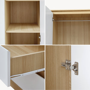 Armadio Guardaroba Bastheim per Camera da Letto - Vari Modelli - Effetto Rovere [en.casa] 