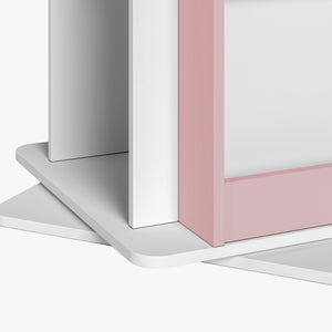 Scaffale Girevole Vipsali per Cameretta Design Casetta 108x40x40 cm [en.casa]