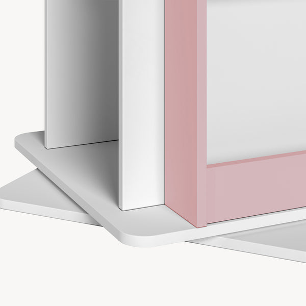 Scaffale Girevole Vipsali per Cameretta Design Casetta 108x40x40 cm [en.casa]