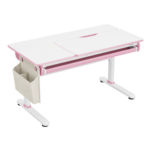 Scrivania Kuosa per Cameretta Regolabile in Altezza con Piano 120 x 60 cm e Cassetto - Vari Colori [en.casa]