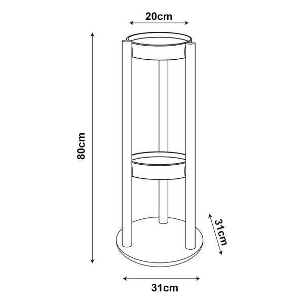 Scaletta Portafiori Sastamala a 3-4 Livelli Bambù - Vari modelli [en.casa] 