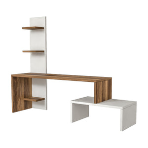 Mobile TV Hörby con scaffale [en.casa]