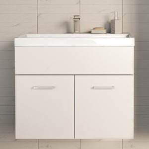 Mobile Sottolavabo Krildihana a 2 Ante con Lavabo 61 x 40 x 50 cm - Vari Colori [en.casa]