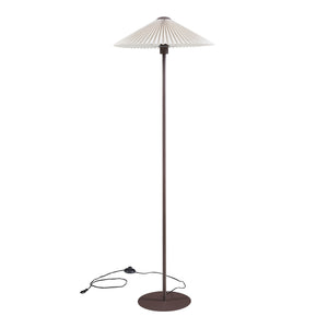 Lampada da Terra Appledore con Paralume a Cono Piatto Pieghettato lux.pro