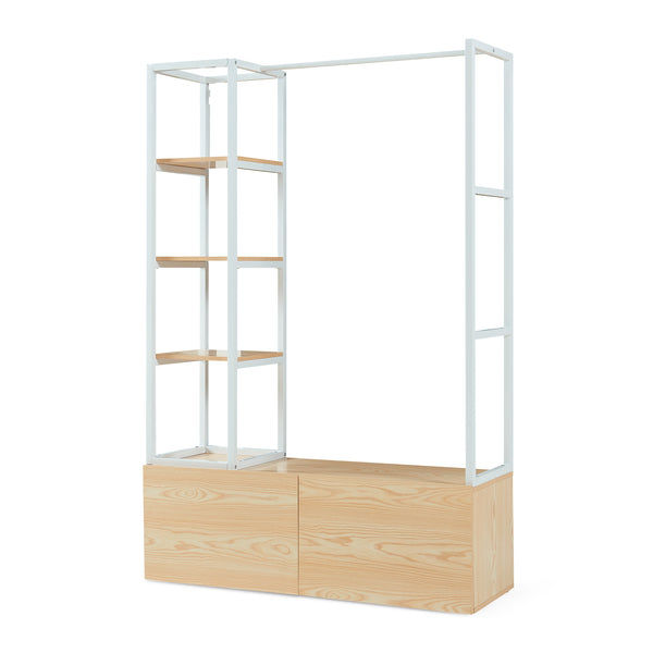 Armadio Aperto Egmating per Guardaroba 180 x 120 x 40 cm - Vari Colori [en.casa]