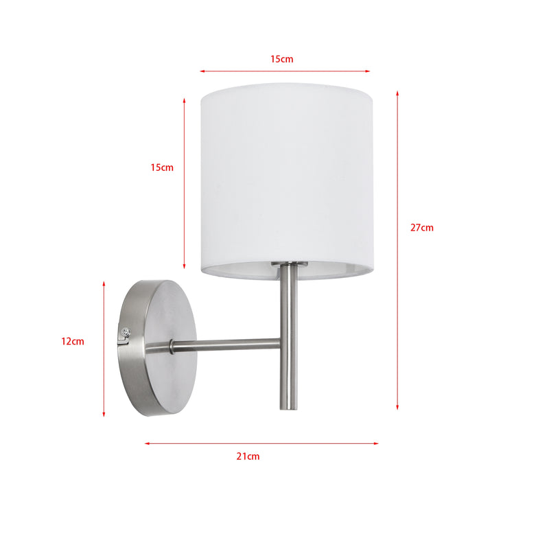 Schizzo in scala Applique per Interni Winsford - Bianco lux.pro 