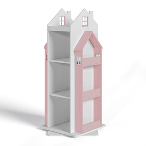 Scaffale Girevole Vipsali per Cameretta Design Casetta 108x40x40 cm [en.casa]
