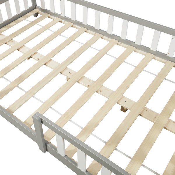 Lettino per bambini Sisimiut con materasso [en.casa]