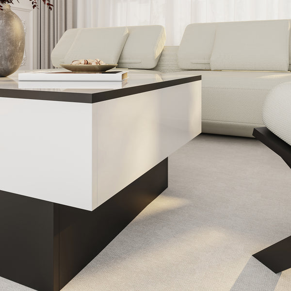 Tavolino da caffè allungabile Lens [en.casa]