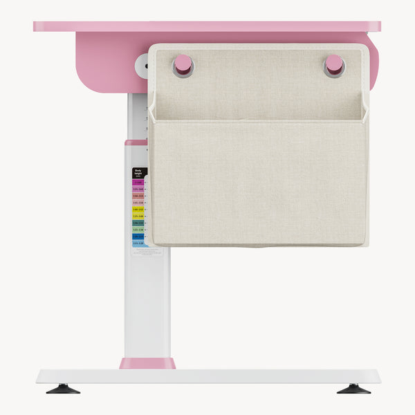 Scrivania Kuosa per Cameretta Regolabile in Altezza con Piano 120 x 60 cm e Cassetto - Vari Colori [en.casa]