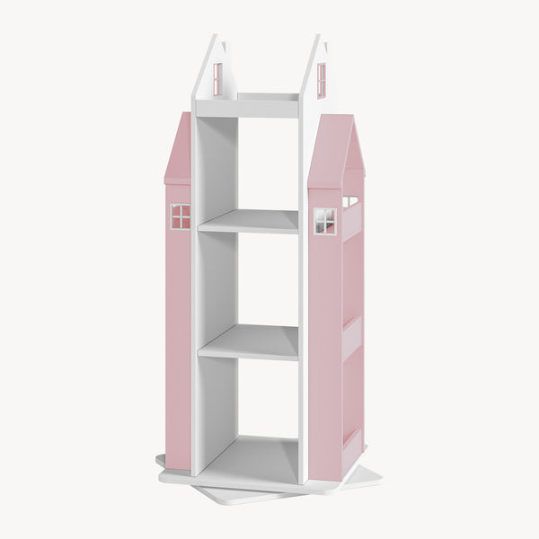 Scaffale Girevole Vipsali per Cameretta Design Casetta 108x40x40 cm [en.casa]