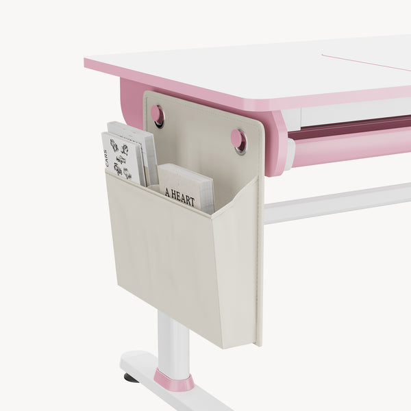 Scrivania Kuosa per Cameretta Regolabile in Altezza con Piano 120 x 60 cm e Cassetto - Vari Colori [en.casa]