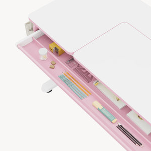 Scrivania Kuosa per Cameretta Regolabile in Altezza con Piano 120 x 60 cm e Cassetto - Vari Colori [en.casa]
