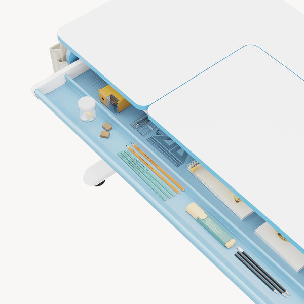 Scrivania per bambini regolabile in altezza Kuosa [en.casa]