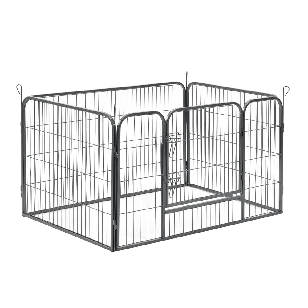 Recinto Gabbia per Piccoli Animali in Acciaio con Porta 125 x 85 x 70 cm pro.tec