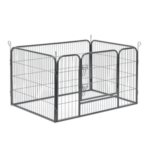 Recinto Gabbia per Piccoli Animali in Acciaio con Porta 125 x 85 x 70 cm pro.tec