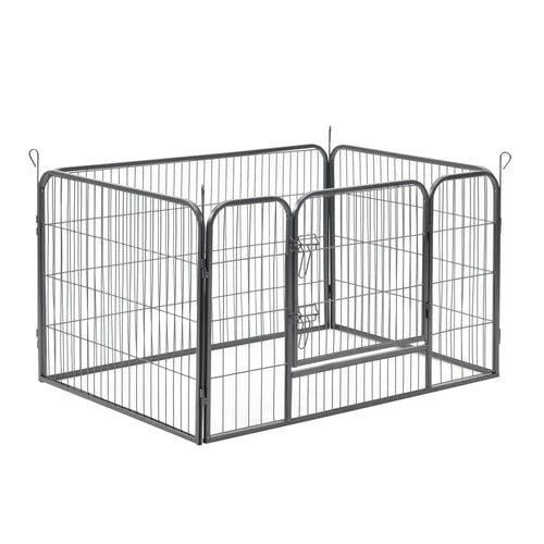 Recinto Gabbia per Piccoli Animali in Acciaio con Porta 125 x 85 x 70 cm pro.tec