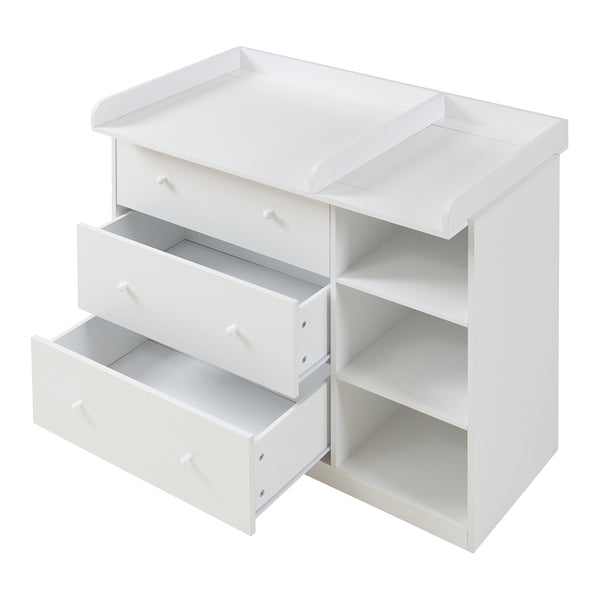 Cassettiera Beldinupp con Piano Fasciatoio Rimovibile 93 x 110 x 55 cm - Vari Colori [en.casa]