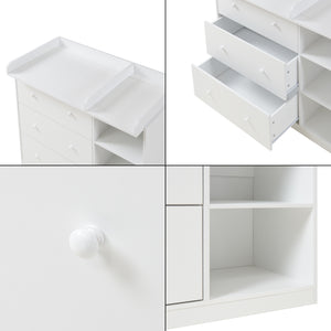 Cassettiera Beldinupp con Piano Fasciatoio Rimovibile 93 x 110 x 55 cm - Vari Colori [en.casa]
