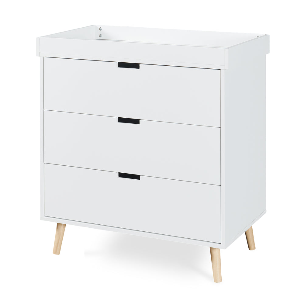 Cassettiera con Piano Fasciatoio Rimovibile 92 x 84 x 50 cm [en.casa] 