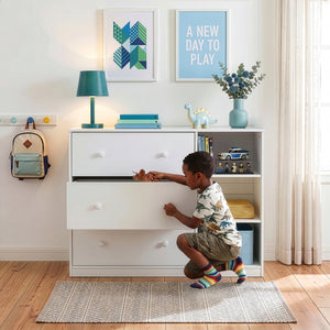 Cassettiera Beldinupp con Piano Fasciatoio Rimovibile 93 x 110 x 55 cm - Vari Colori [en.casa]