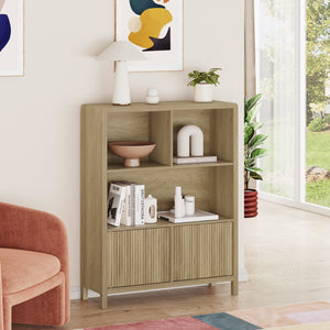 Credenza Bassa Lukkodso con Ante e Vani Aperti [en.casa]