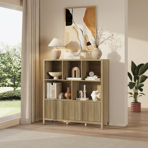 Credenza Bassa Lukkodso con Ante e Vani Aperti [en.casa]