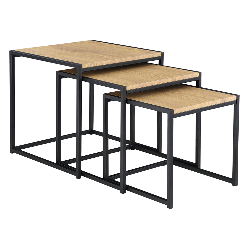 Tavolino Ringsaker set da 3 effetto quercia en.casa