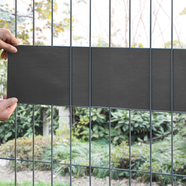 Set di 4 Striscie Frangivista in PVC 'Jesteburg' per Coprire Recinzione di Rete (26,6 m²) Schermatura Protezione Privacy, Frangivento - Vari Colori [en.casa]