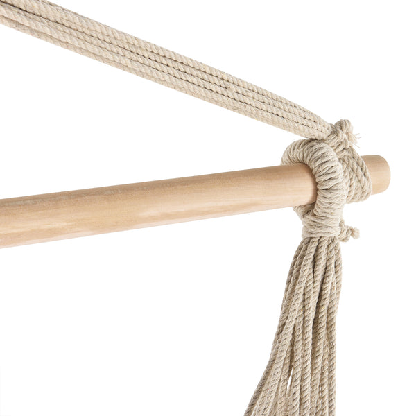 [casa.pro] Amaca con Supporto 205 x 110 x 110 cm Poltrona Sospesa con Telaio Metallo Tessuto