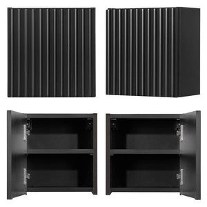 Armadietto Pensile da Bagno NEWPORT con Anta Reversibile [en.casa]