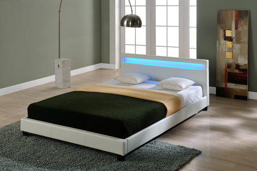 Letto imbottito LED Paris in diversi colori e dimensioni [Corium] - premiumXL