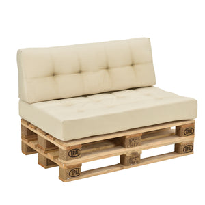 Cuscino schienale Cuscino angolare Cuscino seduta per divano pallet euro Cuscino pallet Imbottitura per interno/esterno Mobili + pallet [en.casa]