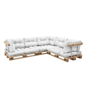 Cuscini per pallet da interno Mogán cuscino da seduta cuscino per schienale in diversi colori [en.casa] - premiumXL