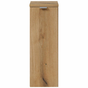 Mobile Pensile da Bagno NEWPORT con Anta e Ripiano - Effetto Rovere [en.casa]