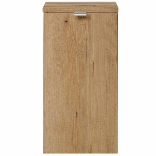 Mobile Pensile da Bagno NEWPORT con Anta e Ripiano - Effetto Rovere [en.casa]